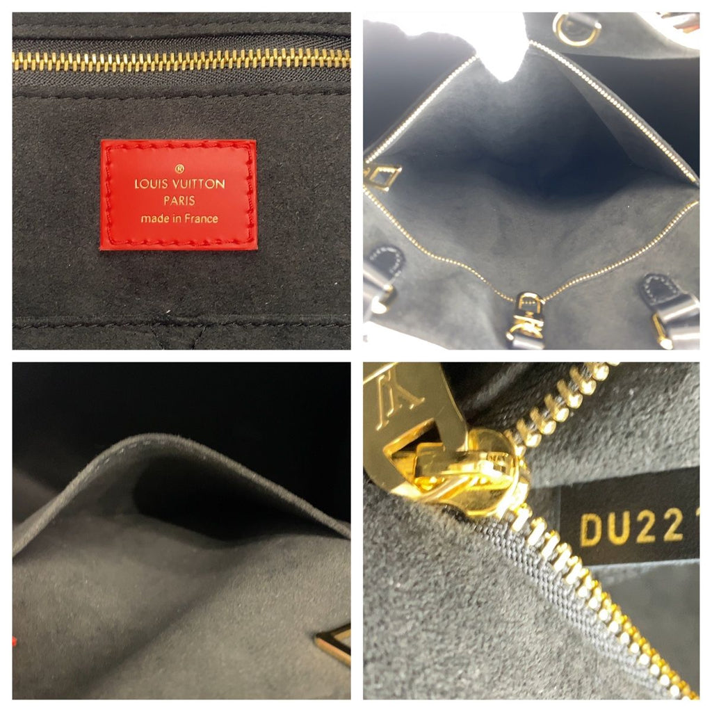 Louis Vuitton Monogram Empreinte Crafty On The Go GM Beige Black Calfskin Tote — view 4