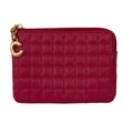 Celine Coin Purse Pink Purple Quilted Leather