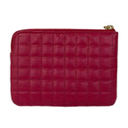 Celine Coin Purse Pink Purple Quilted Leather — view 2