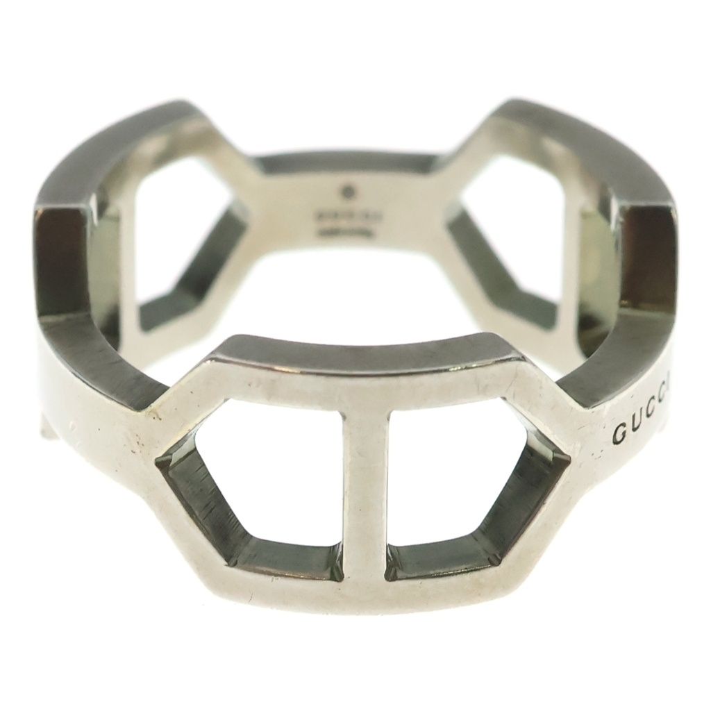 Gucci Hexagon Design Ring 925 Sterling Silver
