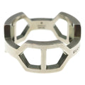 Gucci Hexagon Design Ring 925 Sterling Silver