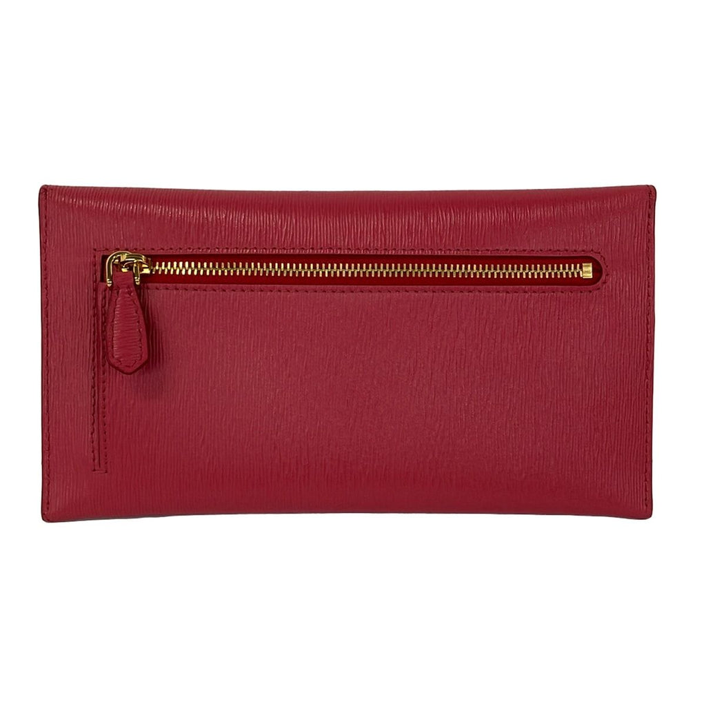 Prada Wallet Pink Document Letter Leather — view 2