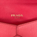 Prada Wallet Pink Document Letter Leather — view 6