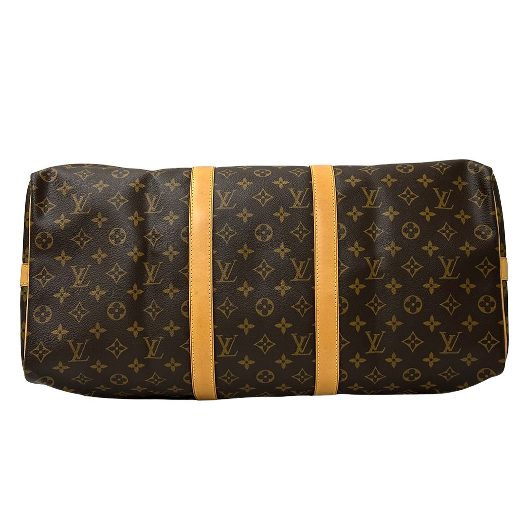 Louis Vuitton Monogram Boston Canvas Keepall Bandouliere 50 Brown Large Travel — view 3