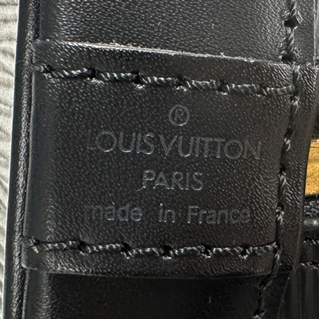 Louis Vuitton Bag Epi Handbag Alma PM Noir Gold Black — view 6