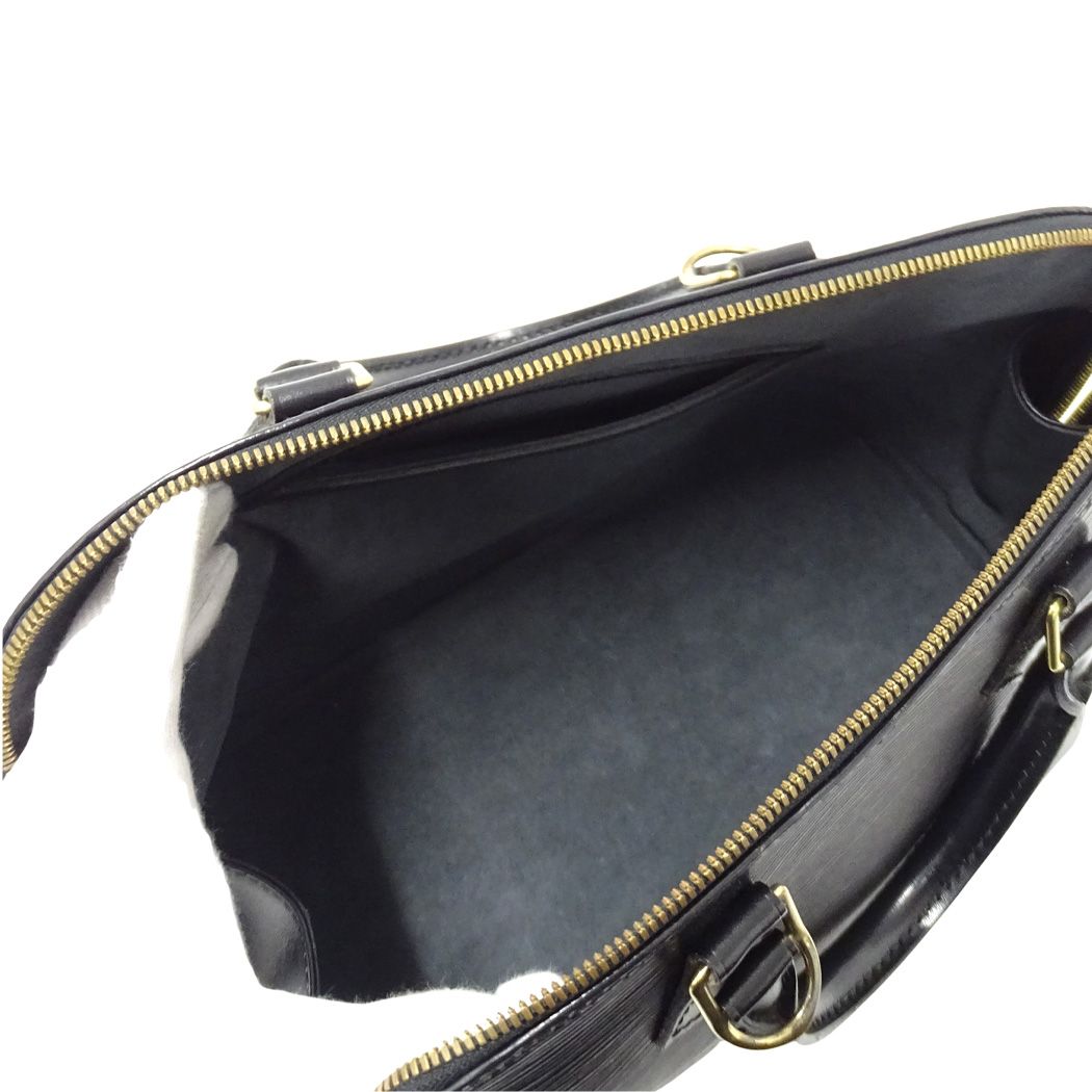 Louis Vuitton Bag Epi Handbag Alma PM Noir Gold Black — view 5