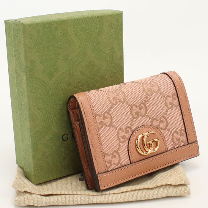 Gucci Compact Wallet Ophidia Bifold GG Canvas
