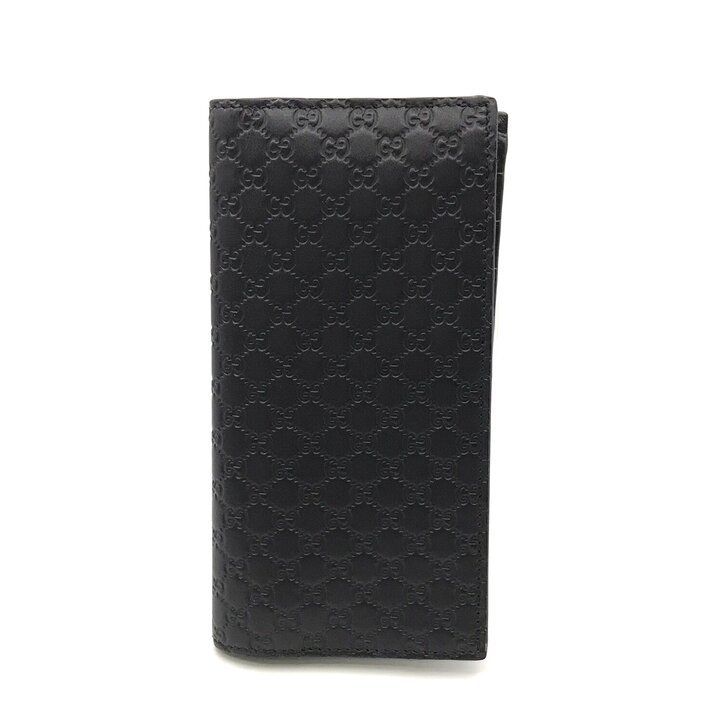 Gucci Micro Guccissima Wallet Bifold Leather Black — view 2