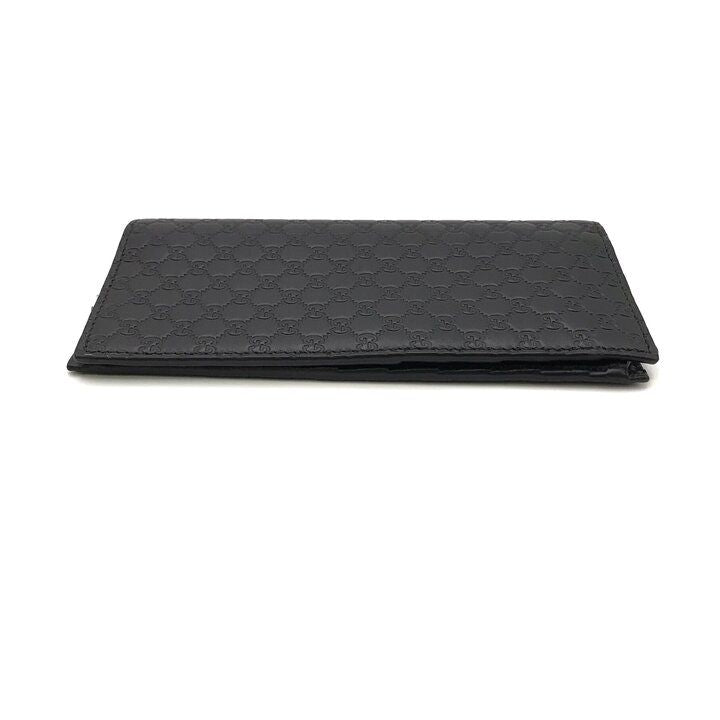 Gucci Micro Guccissima Wallet Bifold Leather Black — view 4