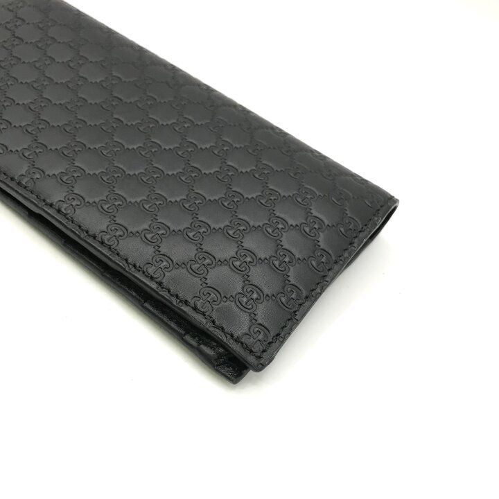 Gucci Micro Guccissima Wallet Bifold Leather Black — view 5