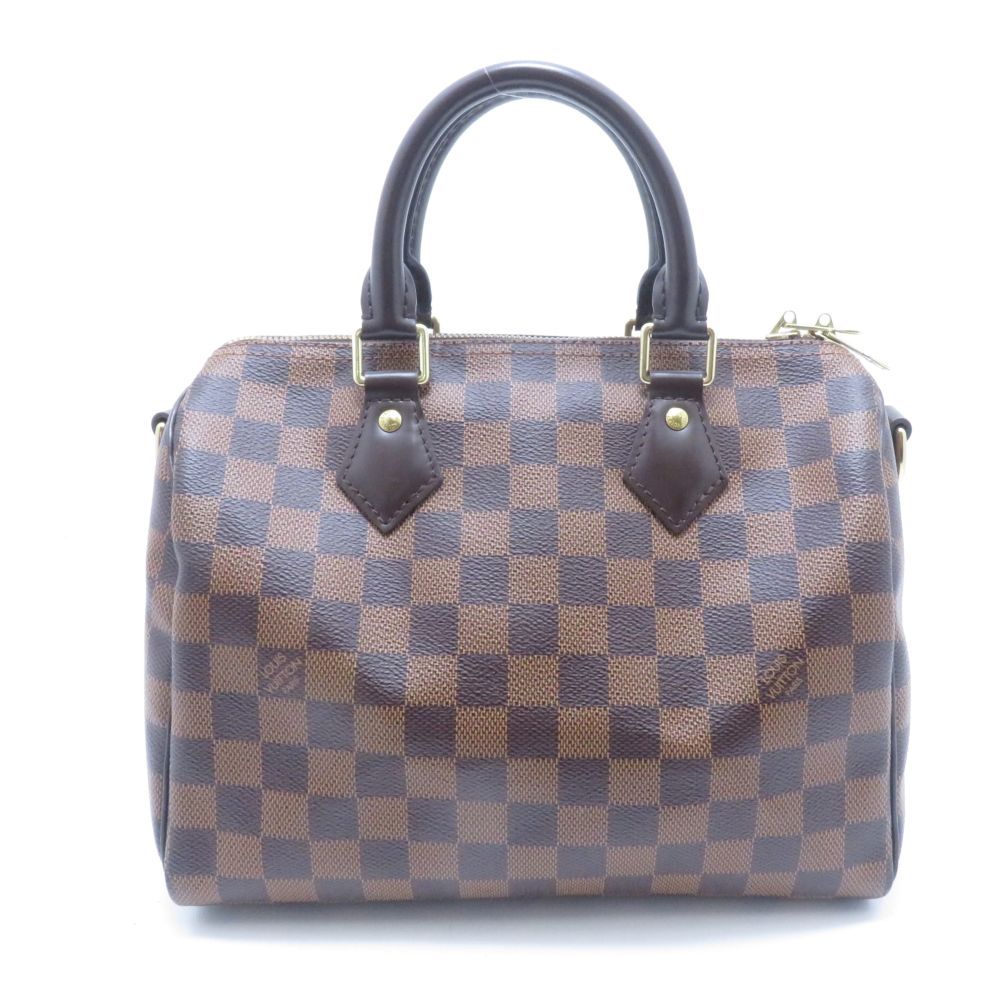 Louis Vuitton Speedy Bandouliere 25 Damier Shoulder Bag Canvas Brown