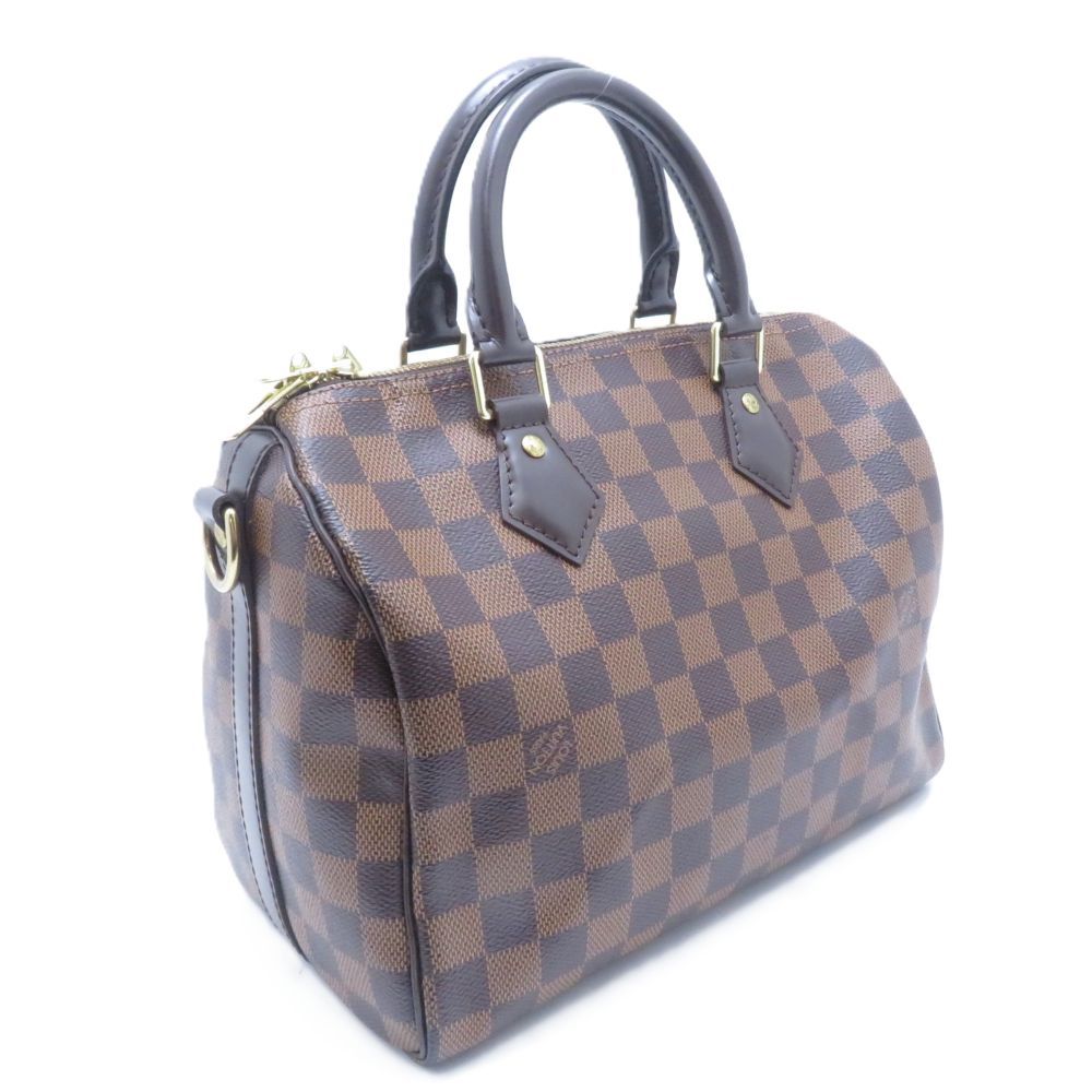 Louis Vuitton Speedy Bandouliere 25 Damier Shoulder Bag Canvas Brown — view 2