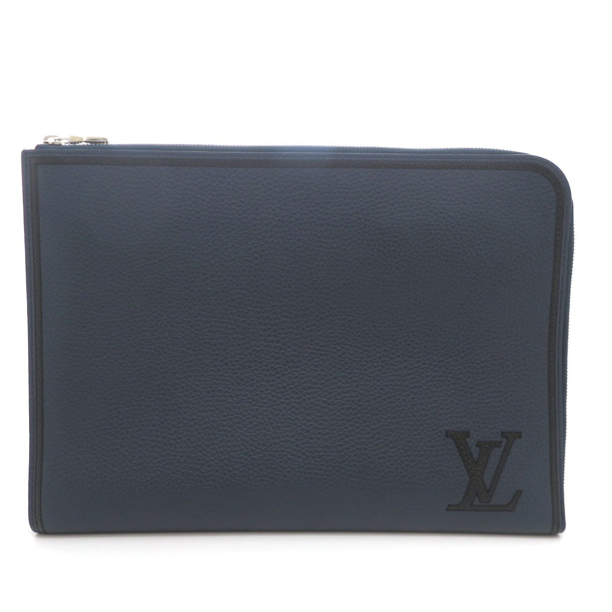 Louis Vuitton Pochette Jules GM Clutch Taurillon Navy Black