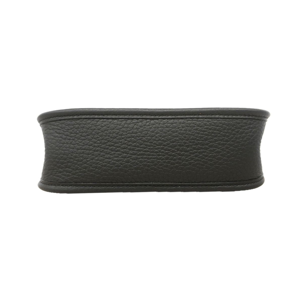 Hermes Shoulder Bag Evelyne TPM Taurillon Clemence Black Gold — view 3