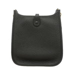 Hermes Shoulder Bag Evelyne TPM Taurillon Clemence Black Gold — view 8