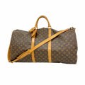 Louis Vuitton Boston Bag Monogram Keepall Bandouliere 60 Brown