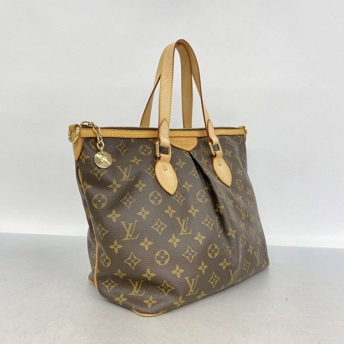 Louis Vuitton Handbag Monogram Palermo PM Brown 2-Way Bag — view 2