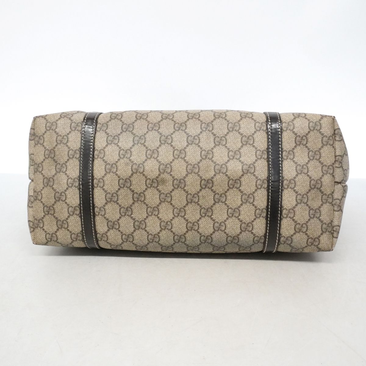 Gucci Tote Bag GG Supreme Brown Gold — view 3