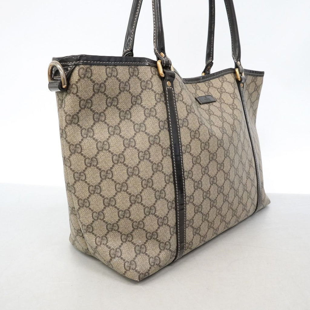 Gucci Tote Bag GG Supreme Brown Gold — view 2