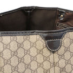 Gucci Tote Bag GG Supreme Brown Gold — view 7