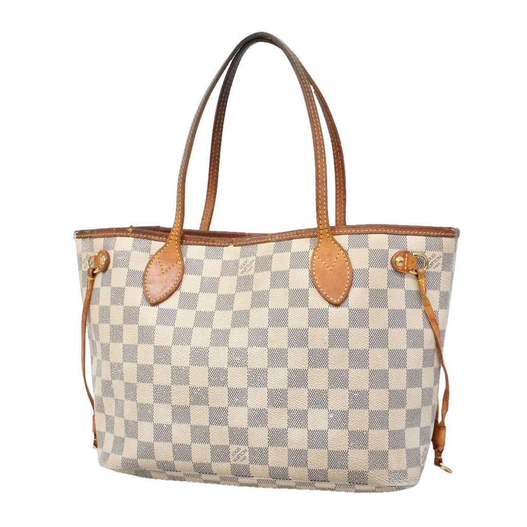 Louis Vuitton Tote Bag Damier Azur Neverfull PM White