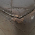 Chanel Shoulder Bag Maxi Quilted Lambskin Black Gold — view 6