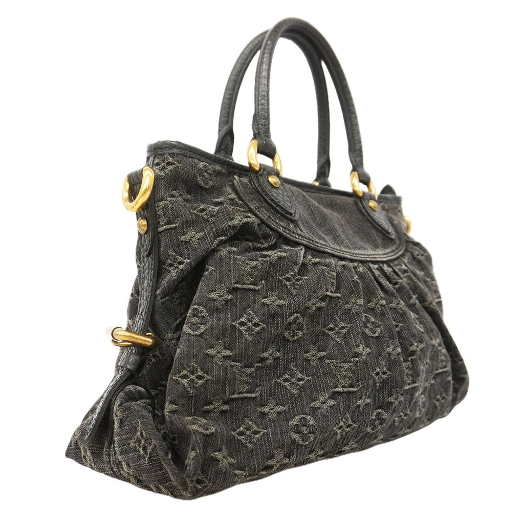 Louis Vuitton Handbag Monogram Denim Neo Cabby MM Noir 2-Way Bag — view 2