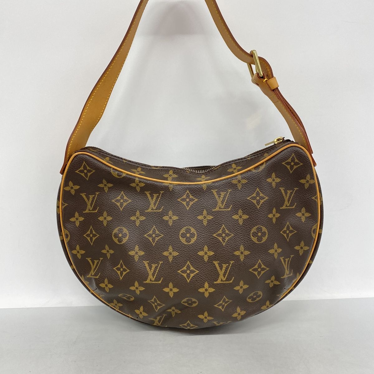 Louis Vuitton Shoulder Bag Monogram Croissant MM Brown — view 8