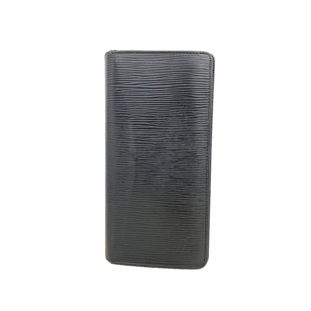 Louis Vuitton Wallet Epi Portefeuille Brazza Noir