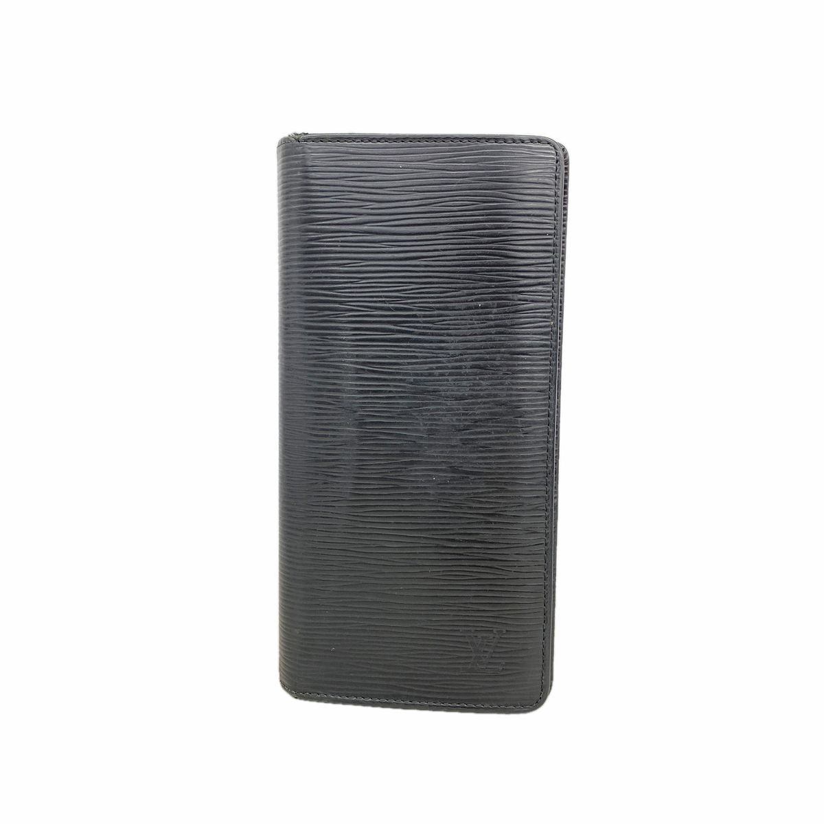 Louis Vuitton Wallet Epi Portefeuille Brazza Noir