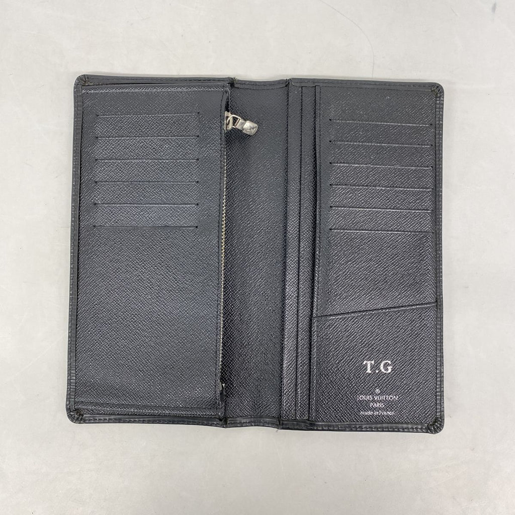 Louis Vuitton Wallet Epi Portefeuille Brazza Noir — view 3