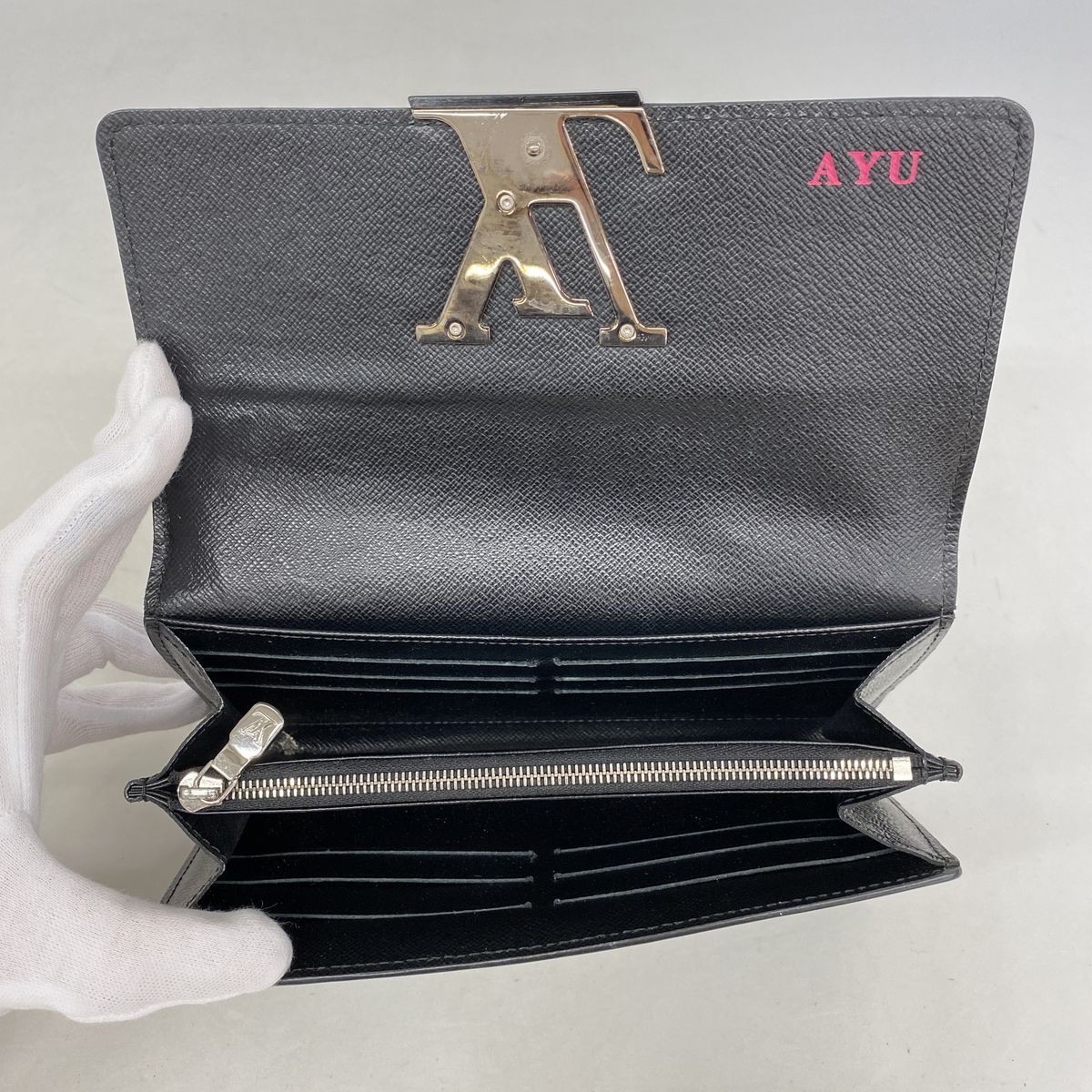 Louis Vuitton Wallet Epi Portefeuille Louise Noir — view 3
