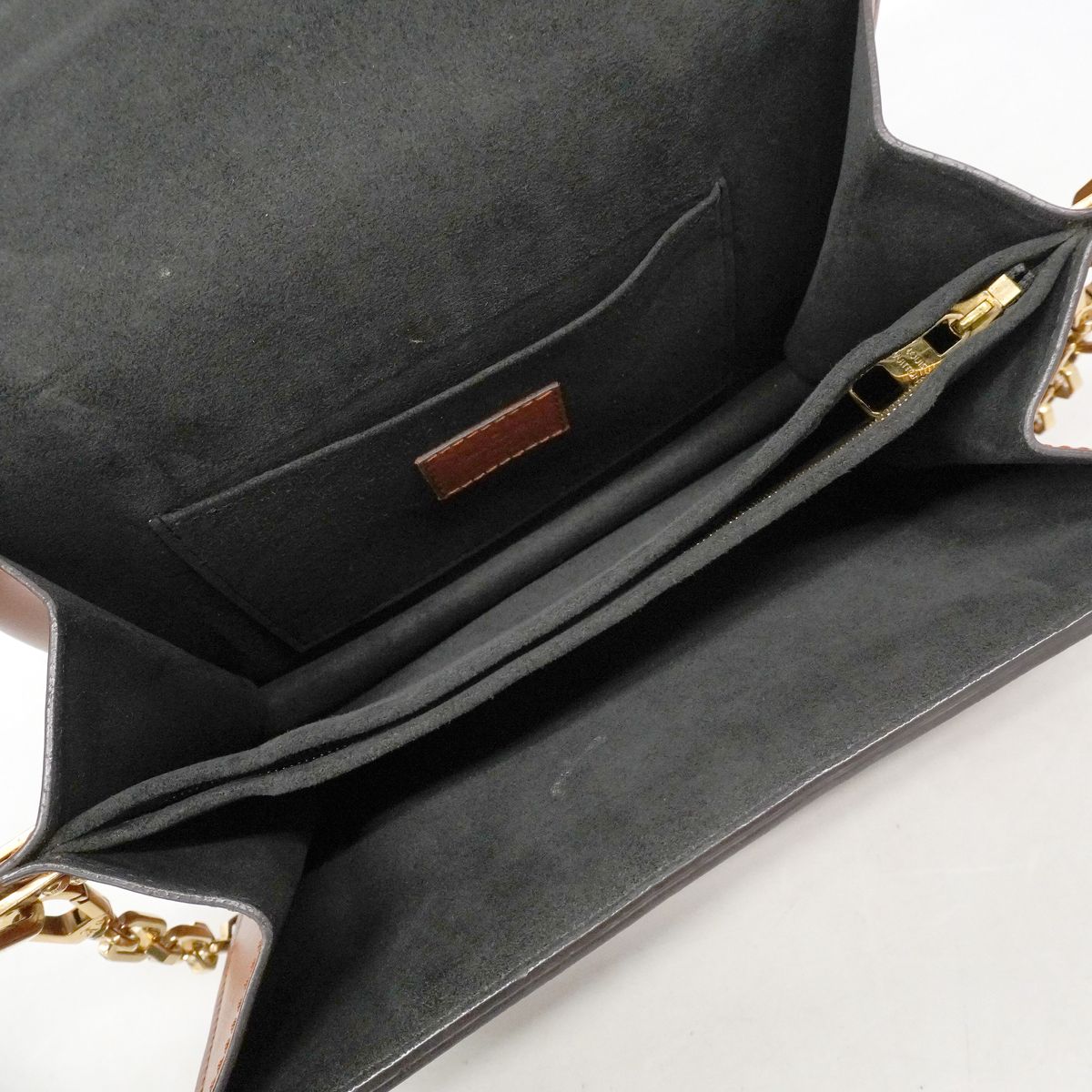 Louis Vuitton Shoulder Bag Monogram Reverse Dauphine MM Brown — view 4