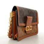 Louis Vuitton Shoulder Bag Monogram Reverse Dauphine MM Brown — view 2