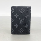 Louis Vuitton Card Case Monogram Eclipse Pocket Organizer Black — view 6