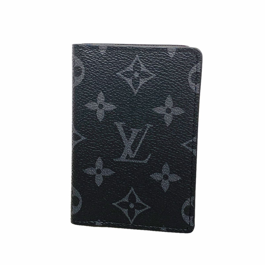 Louis Vuitton Card Case Monogram Eclipse Pocket Organizer Black