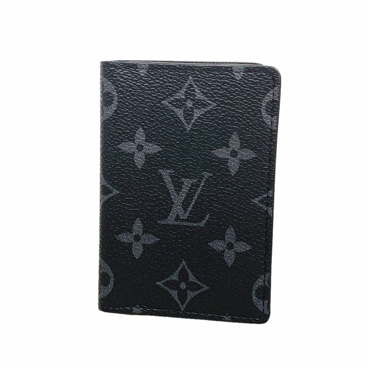 Louis Vuitton Card Case Monogram Eclipse Pocket Organizer Black