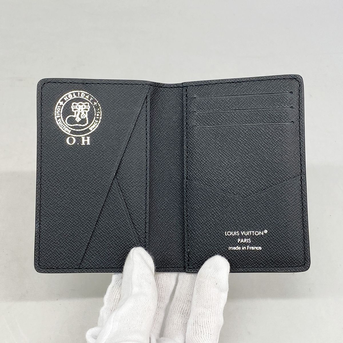 Louis Vuitton Card Case Monogram Eclipse Pocket Organizer Black — view 3