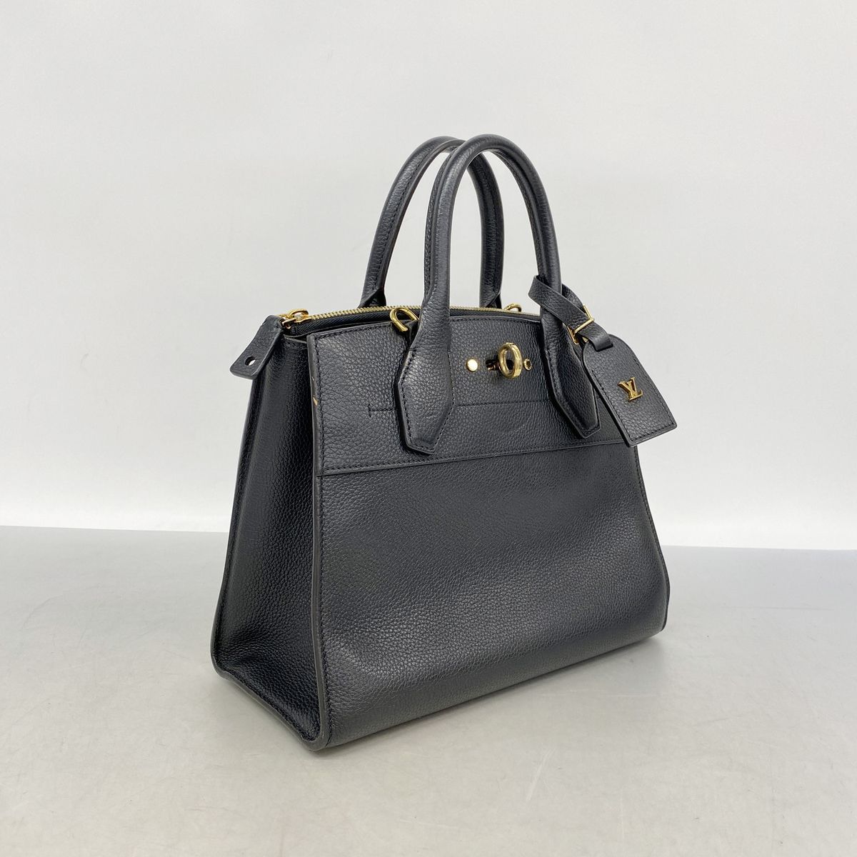 Louis Vuitton Handbag Taurillon City Steamer PM Noir 2-Way Bag — view 2
