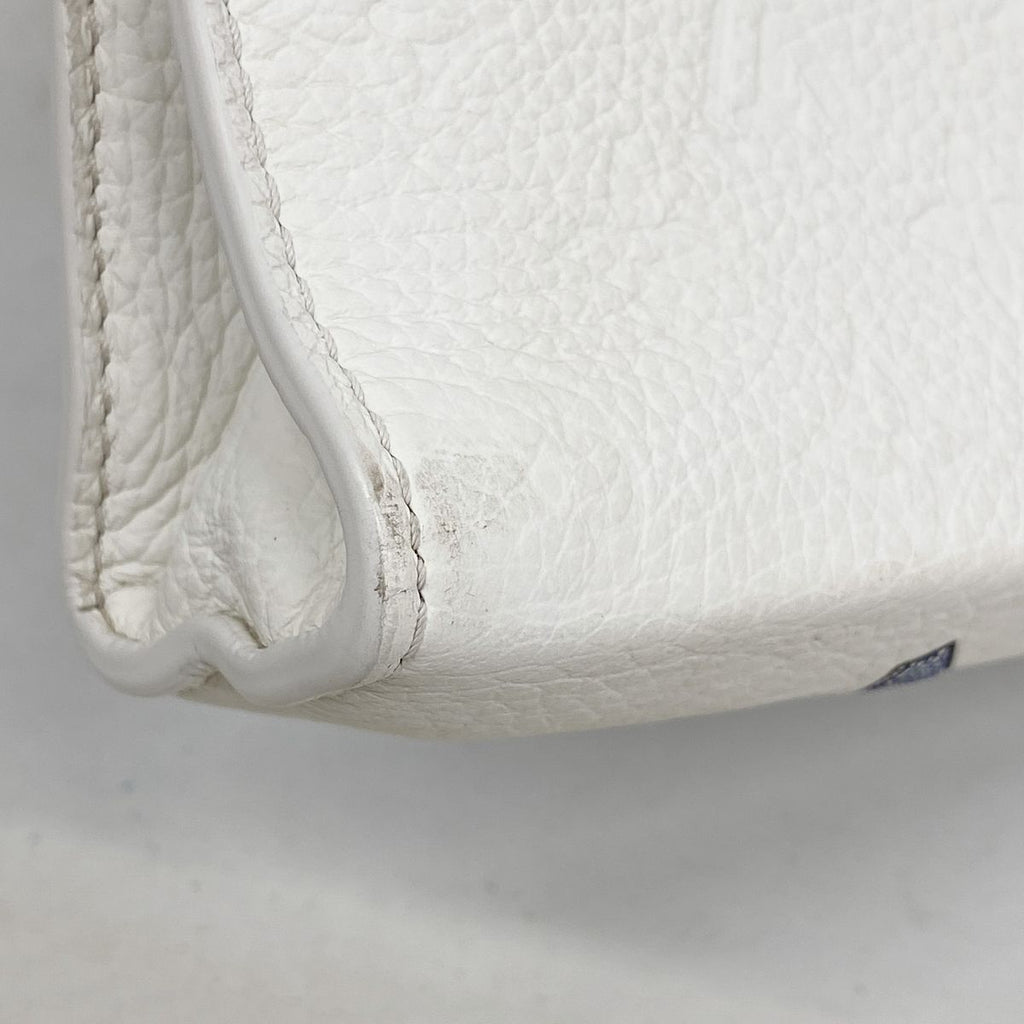 Louis Vuitton Clutch Monogram Psychedelic LV YK Pochette Voyage White Blue — view 6