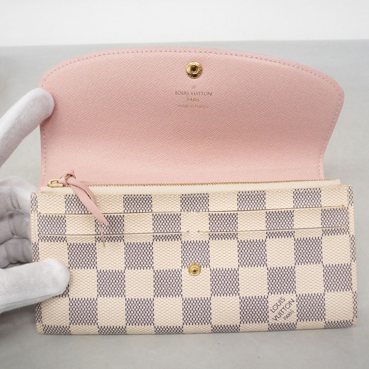 Louis Vuitton Wallet Damier Azur Portefeuille Emily Rose Ballerine — view 7