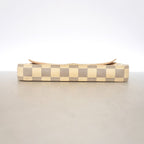 Louis Vuitton Wallet on Chain Damier Azur Pochette Felicie White Shoulder Bag — view 3