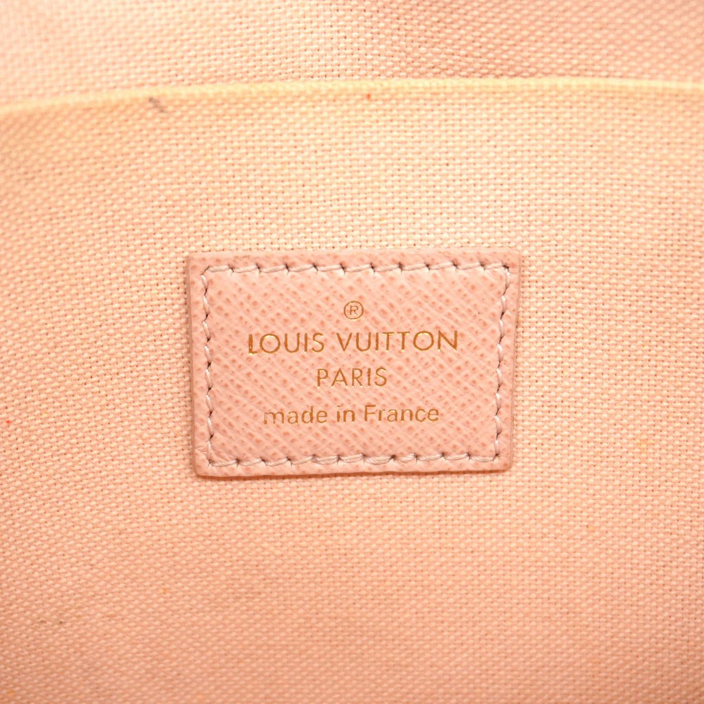Louis Vuitton Wallet on Chain Damier Azur Pochette Felicie White Shoulder Bag — view 5