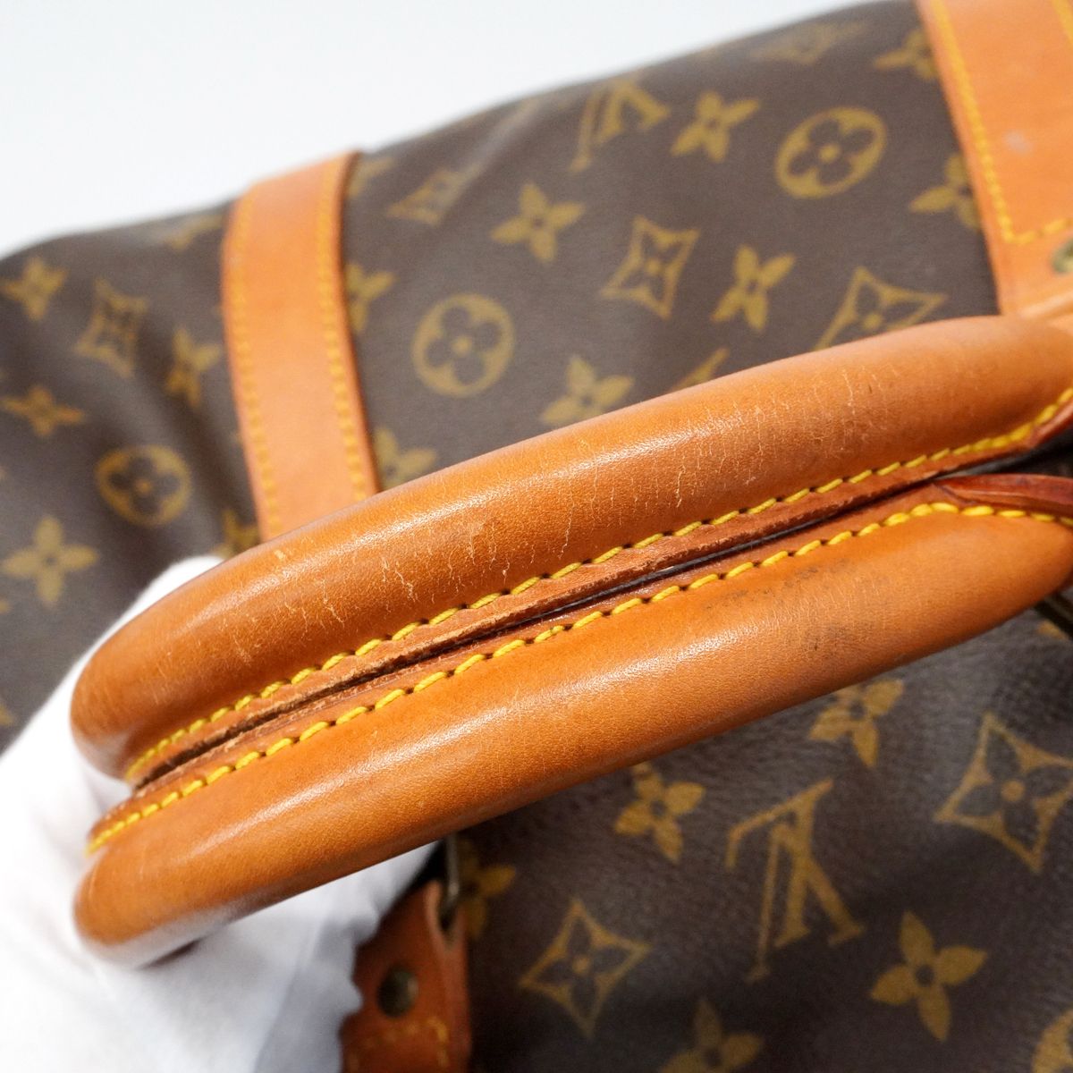 Louis Vuitton Boston Bag Monogram Keepall Bandouliere 60 Brown — view 8