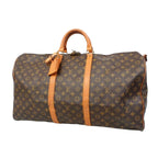 Louis Vuitton Boston Bag Monogram Keepall Bandouliere 60 Brown