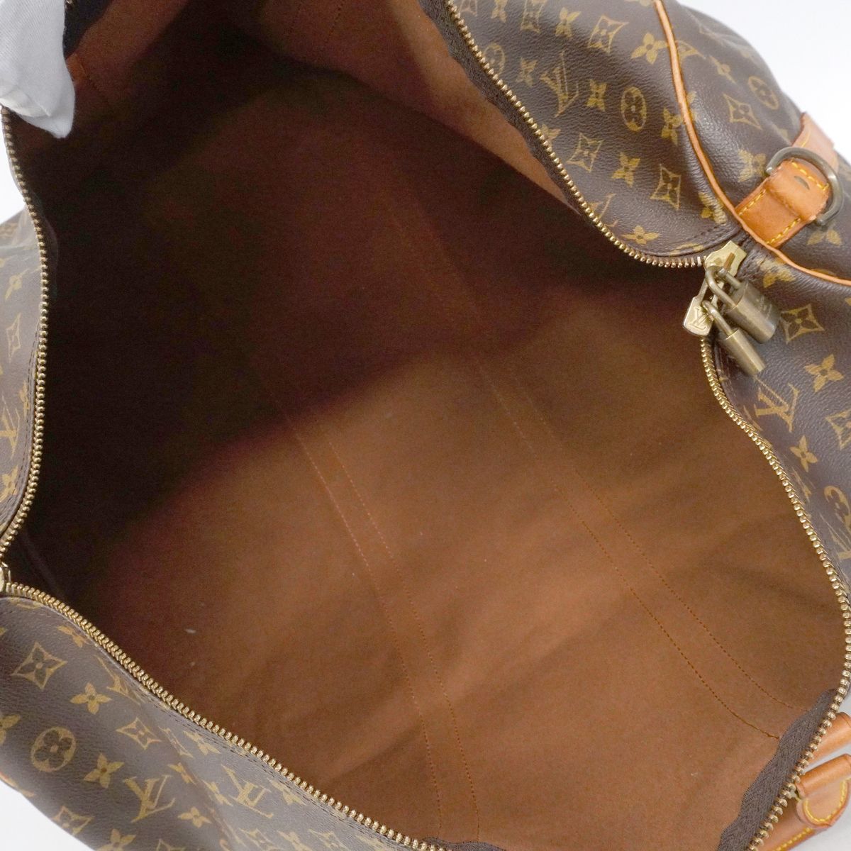 Louis Vuitton Boston Bag Monogram Keepall Bandouliere 60 Brown — view 4