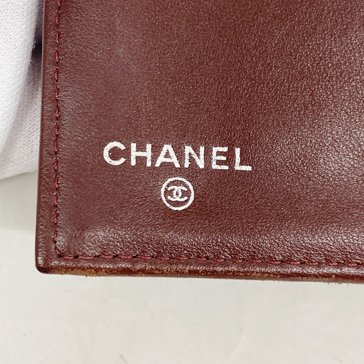Chanel Trifold Wallet Quilted Lambskin Black Silver — view 4