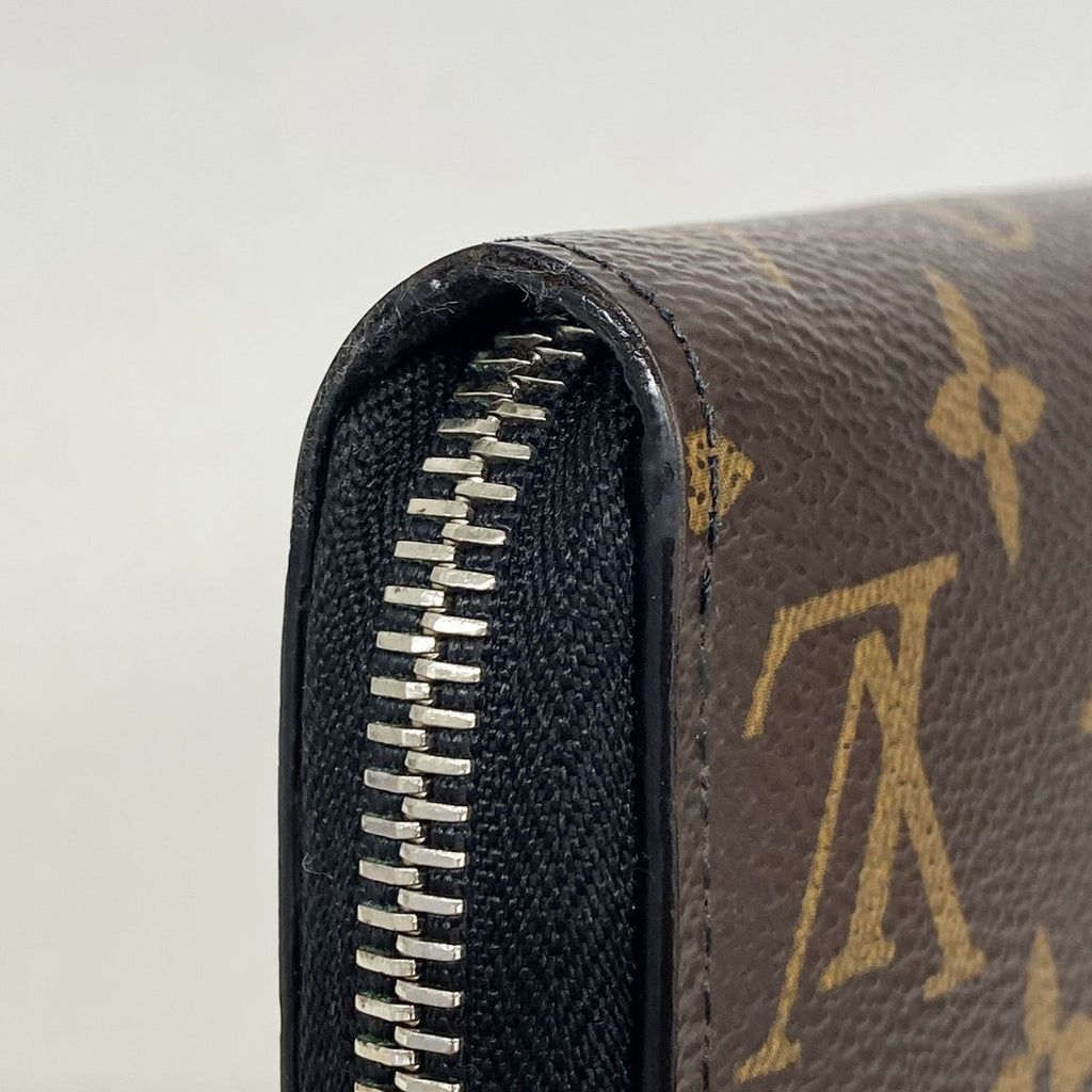Louis Vuitton Wallet Monogram Macassar Zippy Dragonne Brown Black — view 5
