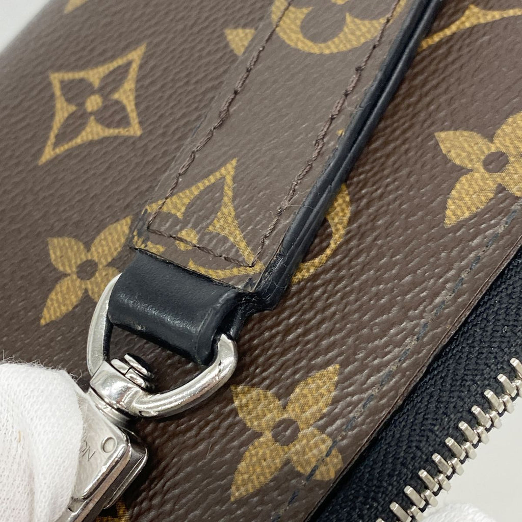 Louis Vuitton Wallet Monogram Macassar Zippy Dragonne Brown Black — view 8