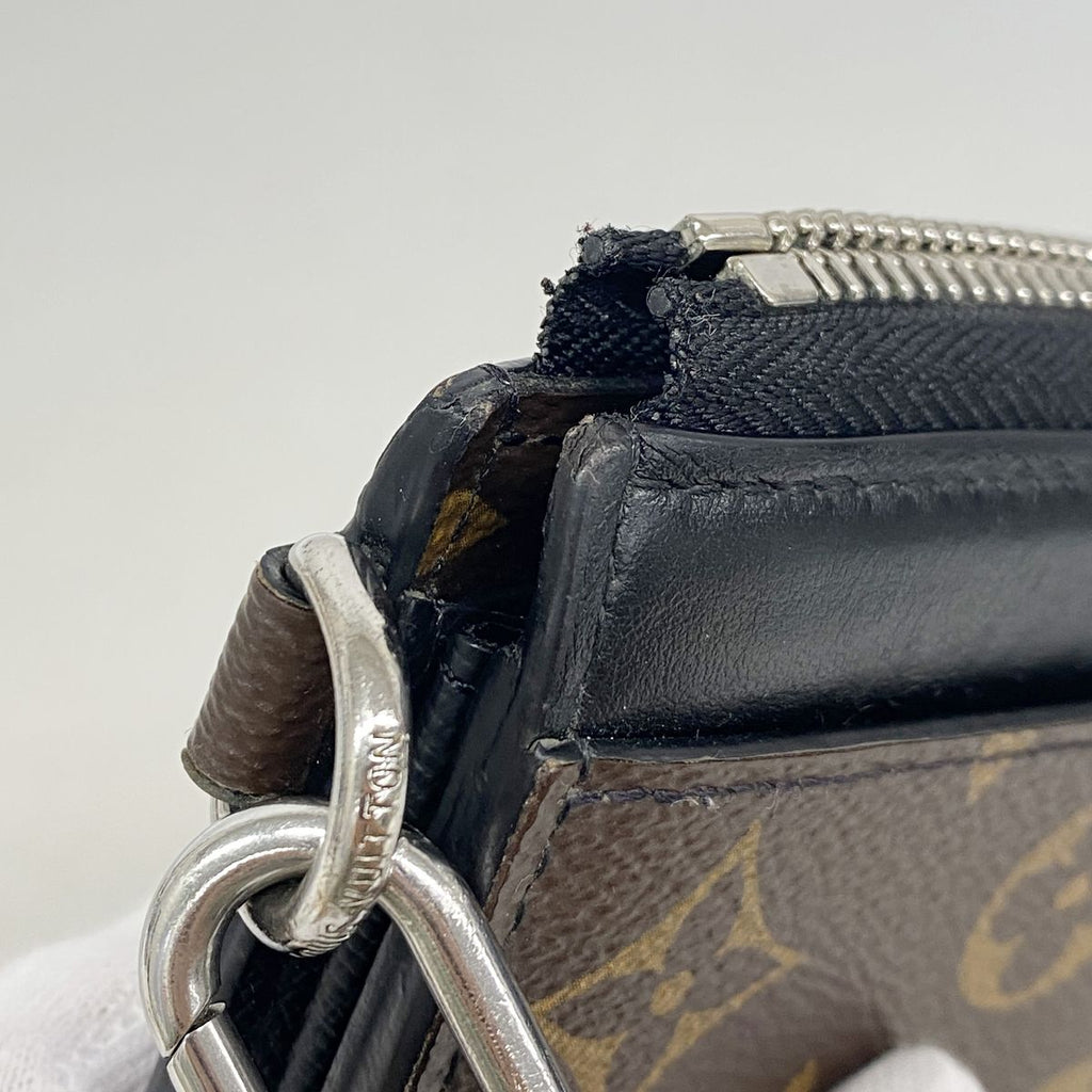 Louis Vuitton Wallet Monogram Macassar Zippy Dragonne Brown Black — view 6